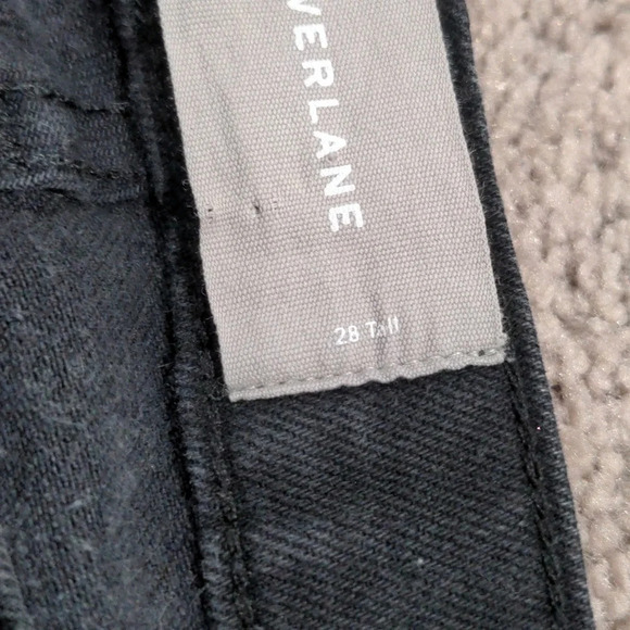 Everlane Black Washed Mid Rise Skinny Ankle Jeans Size 28 Tall - Picture 6 of 13